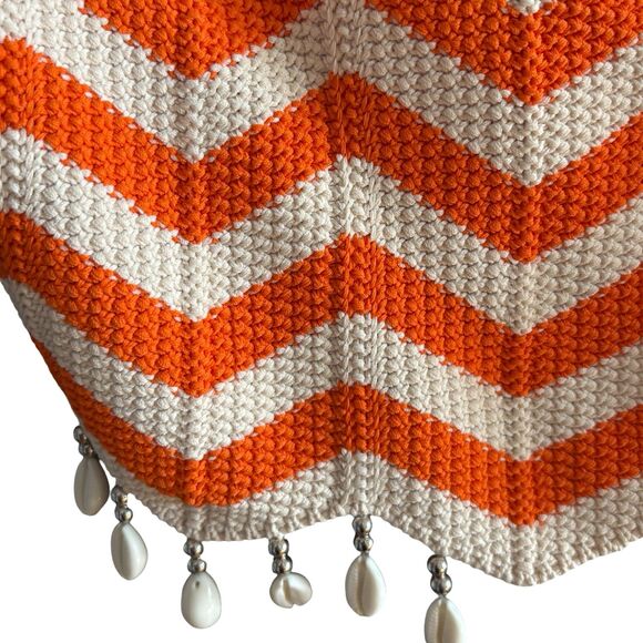 Sandro NWOT Cassandre Chevron Stripe Knit Crop Top - Picture 13 of 13